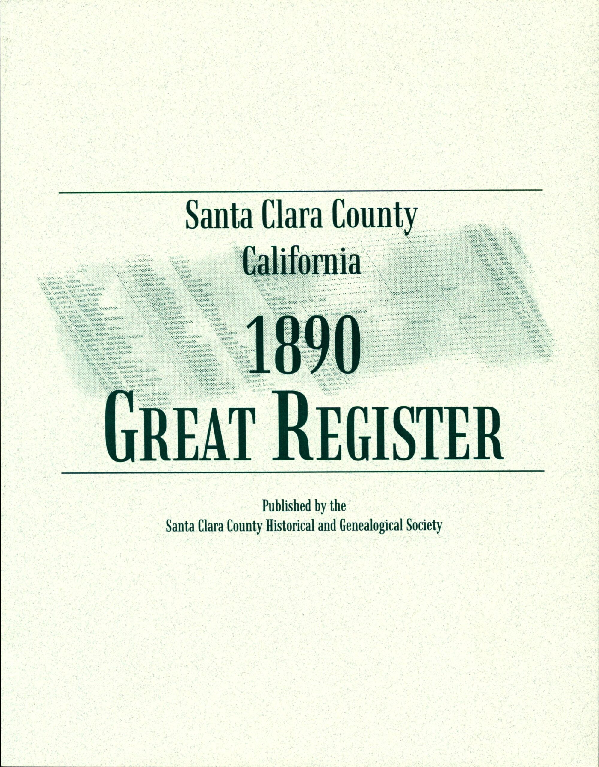 1890 Great Register Cover